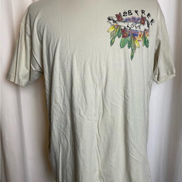 Vintage 2B Free “Love” Bird In Jungle Beige 100% Cotton Mens XXL T-Shirt Rare - Picture 2 of 12